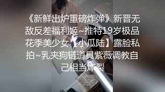 《新鲜出炉重磅炸弹》新晋无敌反差福利姬~推特19岁极品花季美少女【小瓜陆】露脸私拍~乳夹狗链道具紫薇调教自己相当炸裂