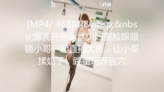 [MP4/ 468M]&nbsp;&nbsp;爆乳开档黑丝少妇露脸跟眼镜小哥一起直播大秀，让小哥揉奶子，跳蛋玩弄骚穴