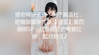 猎奇稀缺重磅！国产瀚蓝社，肥臀眼镜学生妹【涵蓝】姜罚捆绑SP，屁股被打的青紫红肿，国对对话2