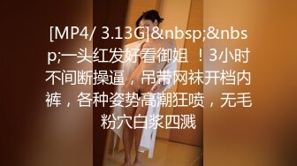 [MP4/ 3.13G]&nbsp;&nbsp;一头红发好看御姐 ！3小时不间断操逼，吊带网袜开档内裤，各种姿势高潮狂喷，无毛粉穴白浆四溅