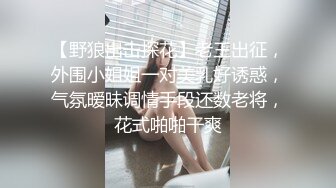 【野狼出击探花】老王出征，外围小姐姐一对美乳好诱惑，气氛暧昧调情手段还数老将，花式啪啪干爽