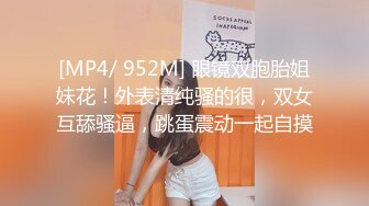 [MP4/ 952M] 眼镜双胞胎姐妹花！外表清纯骚的很，双女互舔骚逼，跳蛋震动一起自摸