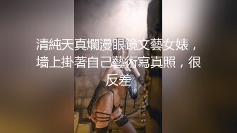 清純天真爛漫眼鏡文藝女婊，墻上掛著自己藝術寫真照，很反差